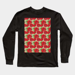 Vintage poppies print Long Sleeve T-Shirt